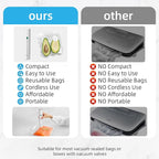 Vacuum Sealer, vacuum sealer for food, handheld vacuum sealer(Vacuum Sealers+ 30 reusable vacuum seal bags)