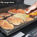 Vovoly Extra Wide Griddle Scraper, 5.5''x5.5'' Smashed Burger Scraper Grill Scraper Spatula Burger Turner - Full Tang Wooden Handle Professional Grade Grill Accessories, Knife Grade Stainless Steel