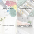 Kitchen Towels Cotton Solid Kitchen Dish Cloths Hand Towel Reusuable Dish Towel for Cleaning & Drying Tea Towels Set with Hanging Loop - 18"x28" Coral - Pack of 6