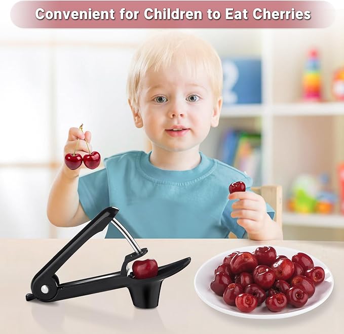 Cherry Pitter Tool Pit Remover, Olive Pitter Tool, Cherry Seed Remover, Stainless Steel Lock Design Fruit Pitters, Portable Cherries Corer for Making Cherry Jam