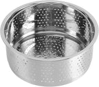 TOPINCN Steam Basket, Stainless Steel Steam Basket with Handle Sugar Removal Rice Cooker Insert Steaming Rack Steamer Cookware Steamer for Cooking (16.5cm)