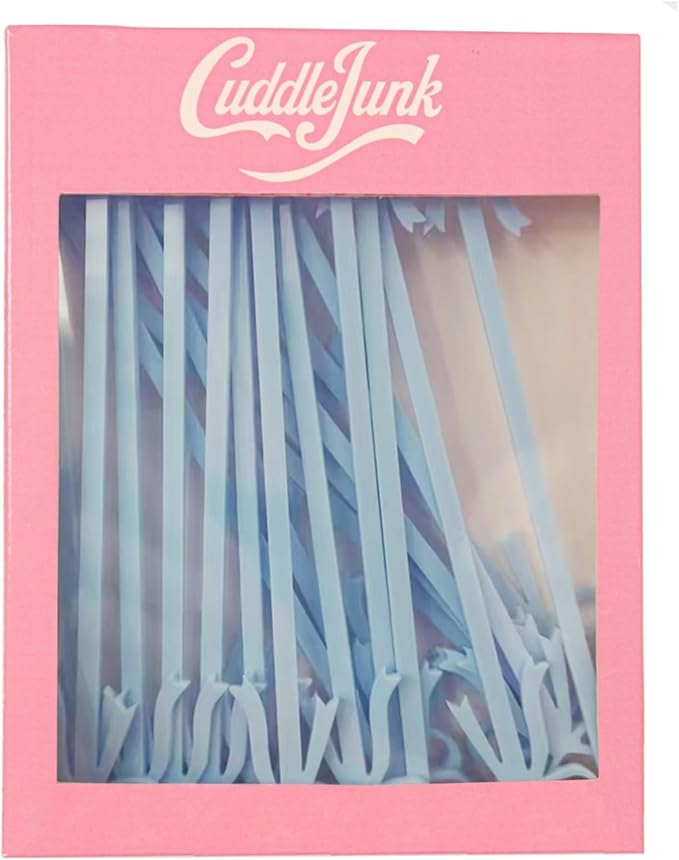 20 pcs Bow Drink Stirrers, Acrylic Drink Stirs for Blue Wedding Shower Decor, Coquette Birthday Cocktail Wedding Decorations Party Favors (Blue)