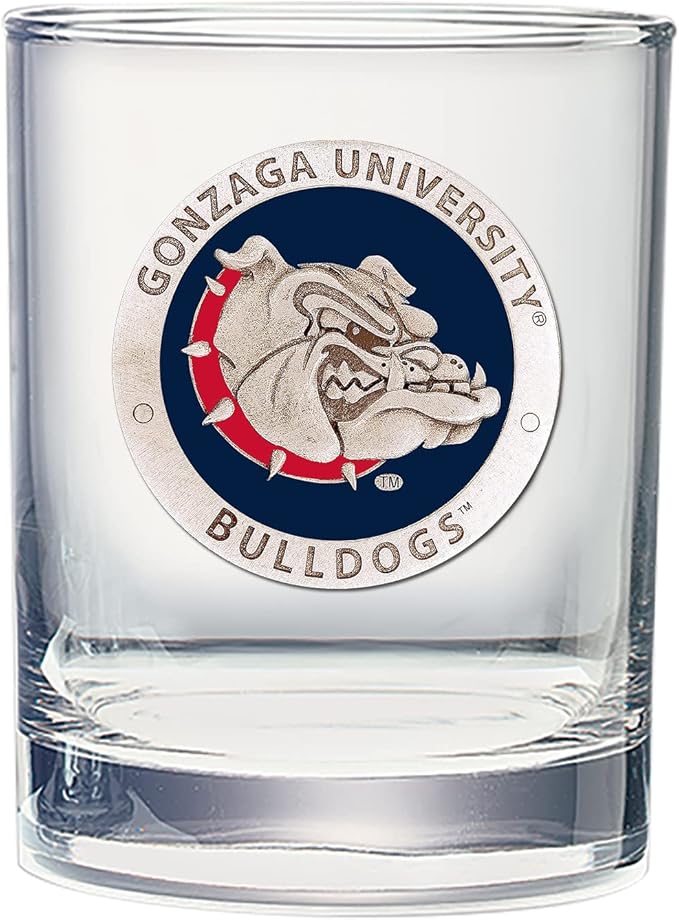 Heritage Pewter Gonzaga Double Old Fashion | Double Rocks Glass 14 OZ for Liquor | Expertly Crafted Pewter Glass