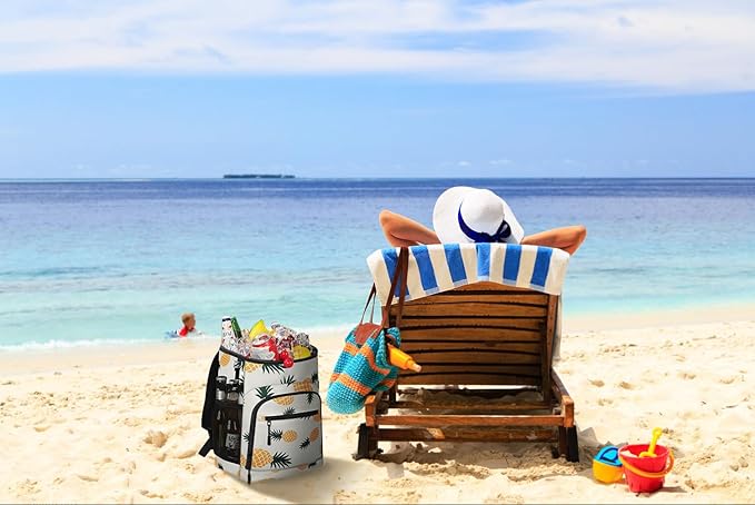 Cooler Backpack Insulated Leakproof Waterproof Backpack Cooler Bag 30/45 Cans, Large Capacity Lightweight Travel Camping Beach Backpack Cooler Ice Chest for Men and Women