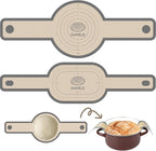 Silicone Bread Sling for Dutch Oven, Non-Stick & Easy to Clean Bread Baking Mat Set, 2 Pcs Reusable Bread Sling with Long Handle to Transfer Sourdough (Gray, Oval and Round)
