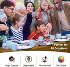 Exquisite Party Solids 12-Pack Premium Plastic Tablecloth 54in. x 108in. Rectangle Table Cover - Gold