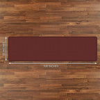 NewLife by GelPro Decorative Foam Floor Mat, 30" x 108", Grasscloth Crimson