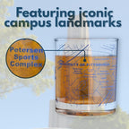 Greenline Goods – University of Pittsburgh Panthers College Whiskey Glasses (Set of 2), 10 oz – Full-Color Logo + Campus Map