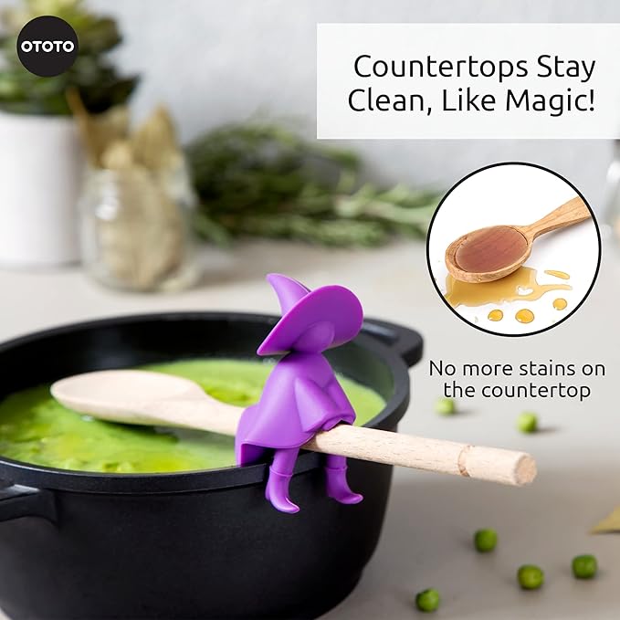 Funny Spoon Holder by OTOTO - Spoon Rest for Stove Top - Cooking Gadgets, Cooking Gifts, Cool Kitchen Gadgets, Cool Gifts, Cute Kitchen Accessories
