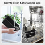 2 PCS Silicone Grease Cup Liners for Blackstone 36 28 22 17 Inch Griddle,Reusable Grease Catcher Cup Liner Grill Grease Tray,Durable Drip Pans Blackstone Griddle Accessories,Black