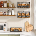 keomaisyto Egg Holder Countertop with 5 Dividers & DIY Nameplate to Separate Eggs, 3 Tier Stackable Wire Storage Baskets for Gathering Fresh Eggs, XXL Large Egg Rack, Wall-Mounted (Patent Pending)