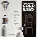 asobu Cold Brew Coffee Maker, Award-Winning 40oz Insulated Cold Brew Brewer with Portable Stainless Steel Carafe – No.1 Europe Coffee Fest Winner, Leakproof, BPA-Free, Keeps Cold 24H