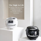 MAGiC COM Rice Cooker, 10 Cup(Uncooked) 20 Cup(Cooked) One Touch Healthy Cooking with 15 Menu Modes, Nonstick Inner Pot, Steamer Basket, Auto Clean, 24 Hour Delay Timer and Auto Keep Warm(White)