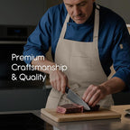 Unisex Apron with Pockets for Cooking, Salon & Art - 100% Cotton Adult Kitchen, Chef, Stylist Apron