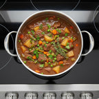 KEAWELL K3 Premium 8-Quart Tri-Ply Stainless Steel Stockpot with Lid, Induction & Oven Safe up to 600°F, Even Heating, Professional Cookware for All Stovetops (8-Qt)