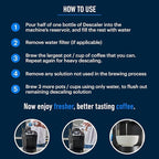Essential Values Universal Descaling Solution for Keurig Breville Nespresso & Delonghi (4 Uses) | Coffee Machine Descaler Cleaner | Liquid To Descale Automatic Coffee Makers & Espresso Machines