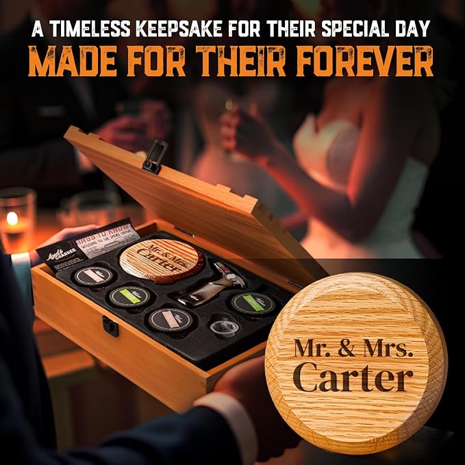 Custom Whiskey Cocktail Smoker Kit with Torch & Wood Chips - Premium Set, USA Oak Smoker - Old Fashioned Cocktail Kit for Whiskey Lovers - Bourbon Gifts for Men - Gift from Wife, Daughter, Son