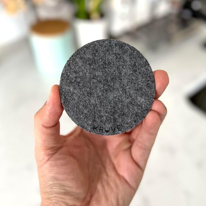 KRUVE CASCADE Porcelain Coffee Cups, 2.5oz Double-Walled Espresso Cups, Sensory Espresso Coffee Mug Set for Heat Retention, White Porcelain Drinking Glasses with Enhanced Aroma, Elegant Cup Design