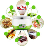 15w Yogurt Maker-Energy Saving,110v Yogurt Starter Machine Automatic Electric 1l Stainless Steel Container,Good Freshness/Transparent Lid,Home Yogurt Incubator For Greek Yogurt,6.74 * 4.33in