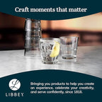 Libbey 15790 Restaurant Basics Stacking 9 oz Pint Glasses Set of 12, All Purpose Heavy Duty Glasses, Durable and Dishwasher-Safe Glass Drinkware