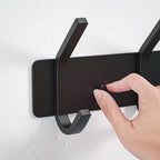 VAEHOLD Wall Hooks Coat Hooks Wall Mounted, Coat Rack with 6 Double Hooks for Hanging Towel Hat Coat Robe Bag Key for Bathroom Kitchen Bedroom 2 Pack