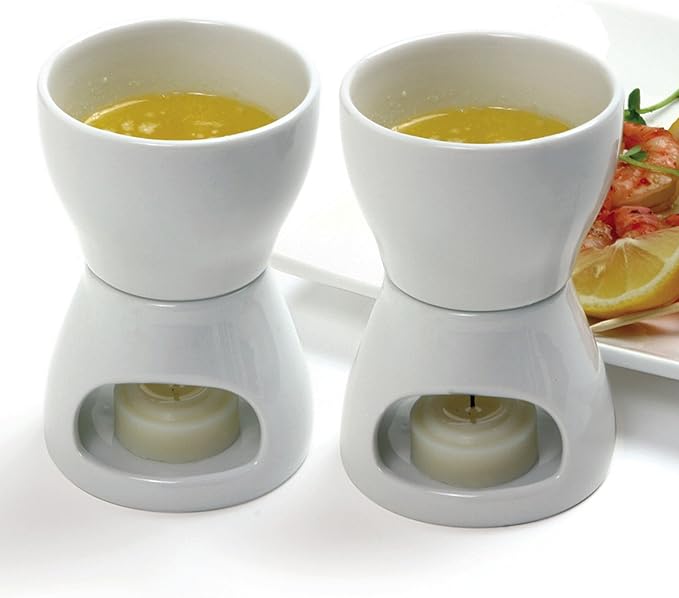 Norpro 213 Porcelain Butter Warmer, 2pc set