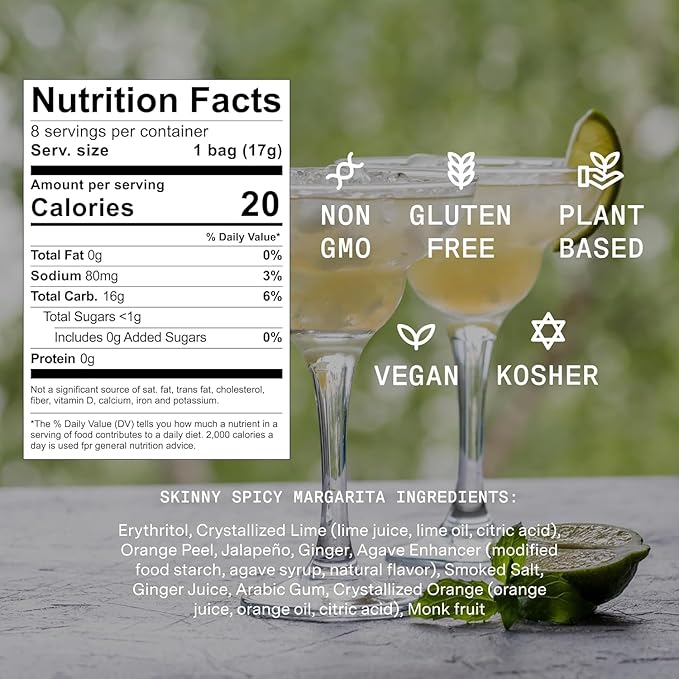 SAYSO Variety Pack | Skinny Mix Includes Spicy Margarita, Cardamom Paloma, Hibiscus Cosmopolitan & Honey Rosemary Moscow Mule Craft Cocktail & Moctkail Mixers (Low-Calorie & Low Sugar), 8-Pack Assorted