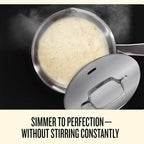 Alva Maestro 1.7QT Stainless Steel Saucepan with Lid – Non-Toxic Easy to Clean Pot, Oven Safe – Lasered Engrave Measurement, Induction Ready – Belgian-Designed for Effortless, Healthy Everyday Cooking