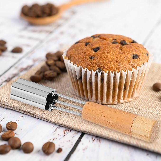 Cupcake Corer Tool - Stainless Steel Cupcake Hole Punch for Filling, Durable Cupcakes Filler Tool with Flower Design for Baking Accessories