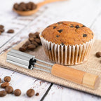 Cupcake Corer Tool - Stainless Steel Cupcake Hole Punch for Filling, Durable Cupcakes Filler Tool with Flower Design for Baking Accessories