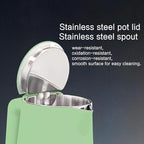 1.5L Electric Kettle Stainless Steel, Double Wall Cool Touch Teapot, Fast Boil,5 Temperature Control, LED Display, Auto Shut-Off,Keep Warm Function,Green