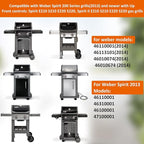 Full-Size Griddle Inserts with Handles for Weber Spirit 200 Spirit II 200 Series Grills Flat Top Cooking Pan Replacement Part for Weber Spirit I & II E-210 E-220 S-210 S-220 Series