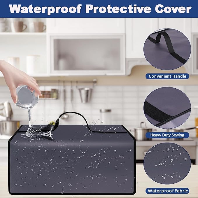 Coffee Maker Dust Cover for Ninja Pod & Grounds Specialty Single-Serve Coffee Maker PB051/PB051GB/PB051SG/PB051ST, Heavy Duty Waterproof Coffee Machine Protective Cover Case (Fog Purple)