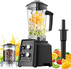 Blenders for Kitchen, Blender & Grinder Combo, Smoothie Blender, 68Oz Pitcher for Crushing Ice, Puree and Frozen Fruit with Autonomous Clean, BPA-Free, Black