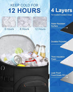 Cooler Backpack for Men Women Insulated Waterproof Backpack Cooler Leak Proof Cooler Bag Lightweight Lunch Backpack for Camping Beach Travel Picnic