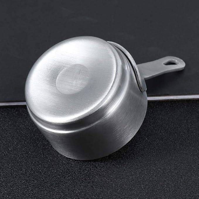 Hemoton Mini Saucepan Butter Milk Cheese Melting Pot Pan Small Heating Pot Cookware with Handle for Home Kitchen Restaurant Size S 9.5x5.3x5cm