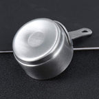 Hemoton Mini Saucepan Butter Milk Cheese Melting Pot Pan Small Heating Pot Cookware with Handle for Home Kitchen Restaurant Size S 9.5x5.3x5cm