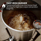 GasOne 30QT Turkey Fryer and 10QT Fish Fryer Set, Seafood Boil Steamer, Crawfish Boiler, Outdoor Cooker for Crab, Shrimp, Lobster, Complete Black Fryer Kit for Holiday and Seasonal Cooking