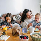 Hasense Honey Jar with Dipper, Ceramic Honey Dispenser Pot with Lid and Wooden Dipper, Vintage 12 oz Containers for Home Kitchen Coffee Bar Decor, Dishwasher Safe, Sky Blue