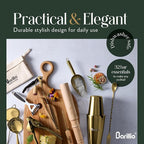 Barillio Bar Tool Set Pro Edition - Gold Stainless-Steel Cocktail Shaker Set - Mixology Bartender Kit w/Boston Shaker, Drink Mixer & Muddler for Cocktails - Home Bar Accessories - 32-Pc Bar kit