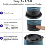 Nextmug Ultra - Temperature-Controlled, Self-Heating Travel Mug (Slate Blue - 24 oz.)