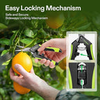 VIVOSUN Gardening Scissors, 6.5 Inch Hand Pruner, Pruning Shear with Straight Stainless Steel Blades, Garden Tools for Women Men, Black and Green