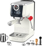 Tuni [𝑼𝒑𝒈𝒓𝒂𝒅𝒆] E2 58mm Dual Boiler Espresso Machine, 20 Bar UKLA Pump Espresso Maker with PID NTC System, Commercial Grade Stainless Steel Semi-automatic Coffee Machine, for Coffee Lovers