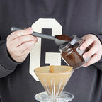 Easyworkz Stainless Steel Long Hollow Handle Coffee Scoop,7g Measuring Spoon for Ground Coffee and Loose Leaf Tea, Vintage