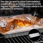 Aliceset 50 Pcs Electric Roaster Liners 34 Inch W x 18 Inch l Disposable Pan Liners Cooking Bags for 16, 18, 22 Quart Roasters Microwave Slow Cooker Steamer Oven