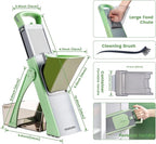 Safe Vegetable Mandoline Slicer for Kitchen, Thickness Adjustable Mandloline Food chopper, Onion Chopper Potato Julienne Slicer Tomato Food Fruit Dicer Cutter