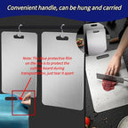 Titanium Cutting Boards for Kitchen - Dual-Sided Stainless Steel Cutting Board Hangable Design, Easy to Clean, Durable and Rust-Resistant for Meat, Vegetables & Fruits