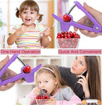 Cherry Pitter Tool,Cherry Pitter Cherries Stone Remover Tool for Making Cherry Jam,Cherry & Olive Pitter with Space-Saving Lock Design