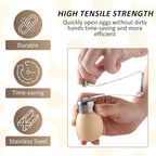 Stainless Steel Egg Toppers Cutter Egg Opener Tolls,Effortless Soft Egg Top Cutter Tool, Egg Separator Egg Slicer, Cracker, and Egg Topper Opener for Kitchen Accessories