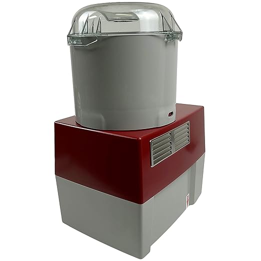 Robot Coupe R2B, Food Processor Cutter and Mixer, 3-Quart Polycarbonate Bowl, 1 HP, 120v, Gray/Red/Clear, Vertical Cutting, Pulse Control, Smooth "S" Blade, Commercial Kitchen Use